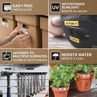 Labeltape Dymo LabelManager D1 polyester 9mm zwart op groen-1