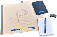 Reliëftape Dymo embossing vinyl 9mm wit op blauw-1