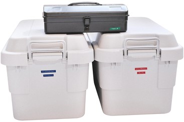 Reliëftape Dymo embossing vinyl 9mm wit op blauw-2