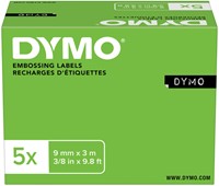 Reliëftape Dymo embossing vinyl 9mm assorti 3 stuks-7