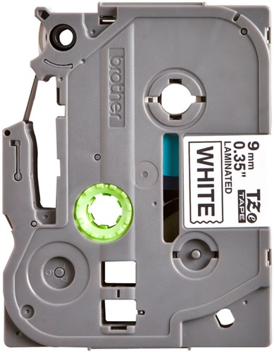 Labeltape Brother P-touch TZe-221 standaard 9mm zwart op wit-2