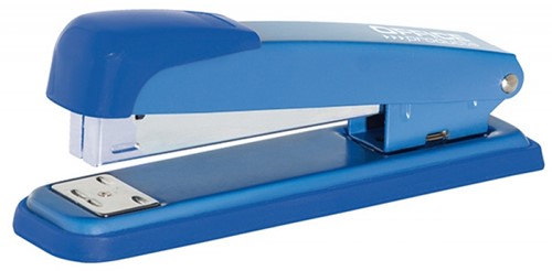 Nietmachine 24/6, 40 vel, blauw metaal, diepte 9cm