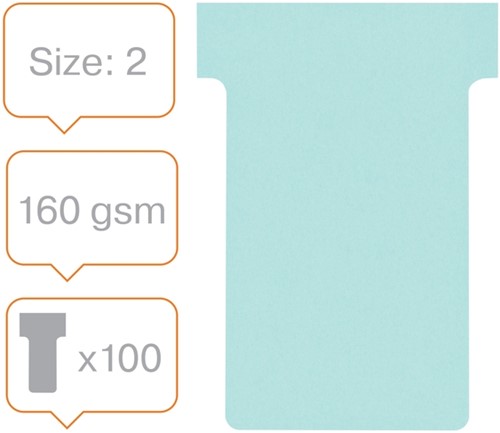 T-kaart Nobo nr.2 48mm blauw 100 stuks-4
