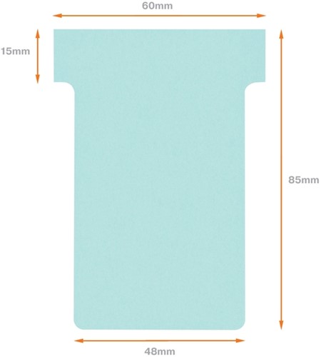 T-kaart Nobo nr.2 48mm blauw 100 stuks-7