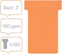 T-kaart Nobo nr.2 48mm oranje 100 stuks-5
