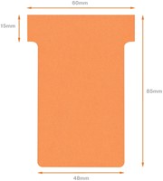 T-kaart Nobo nr.2 48mm oranje 100 stuks-7