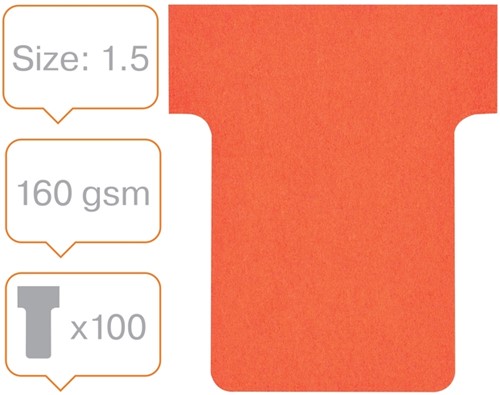 T-kaart  Nobo nr 1.5 36mm rood 100 stuks-5