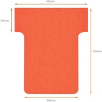 T-kaart  Nobo nr 1.5 36mm rood 100 stuks-6