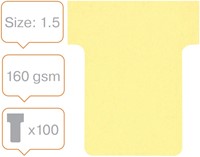 T-kaart Nobo nr. 1.5 36mm geel 100 stuks-5