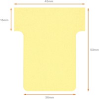 T-kaart Nobo nr. 1.5 36mm geel 100 stuks-7