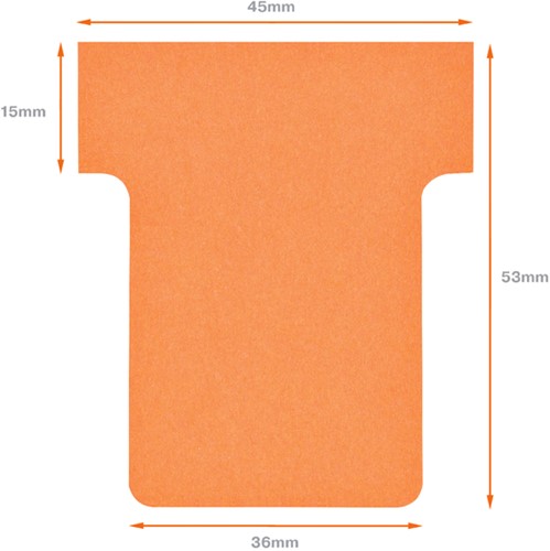 T-kaart Nobo nr 1.5 36mm oranje 100 stuks-3