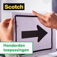 Plakband Scotch Magic 810, 19mmx7.5m, onzichtbaar mat, 2+1 gratis + handdispenser-2