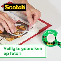 Plakband Scotch Magic 810, 19mmx7.5m, onzichtbaar mat, 2+1 gratis + handdispenser-2