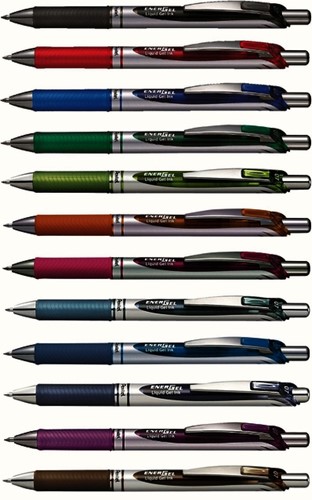 Gelschrijver Pentel BL77 Energel medium groen-2