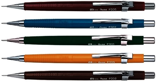 Vulpotlood Pentel P209, HB, 0.9mm, geel-2
