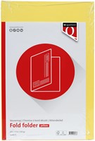Vouwmap Quantore Folio ongelijke zijde 250gr geel-3