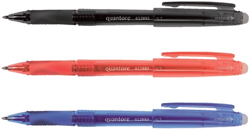 Gelschrijver Quantore erasable 0.7mm blauw-2