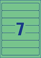 Rugetiket Avery smal 38x192mm zelfklevend groen-2