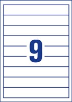 Rug-insteekkaart Avery Zweckform smal 30x190mm wit 25 vel-2