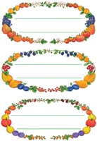 Etiket HERMA 3598 keuken vruchtenkrans