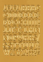 Etiket HERMA 4183 12mm letters A-Z goudfolie 50 stuks