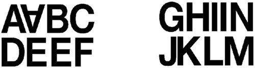 Etiket HERMA 4187 33mm letters A-N zwart 16 stuks