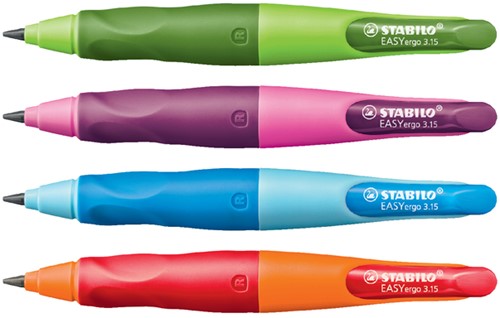 Vulpotlood STABILO Easyergo HB 3.15mm rechtshandig roze/lila incl puntenslijper blister à 1 stuk-2