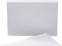 Systeemkaart Aurora 200x150mm lijn met rode koplijn 210gr wit 100 vel-3