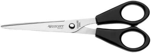 Kantoorschaar Westcott, 155mm, rvs met kunststof grip