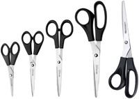 Kantoorschaar Westcott 210mm met kunststof grip rvs-2