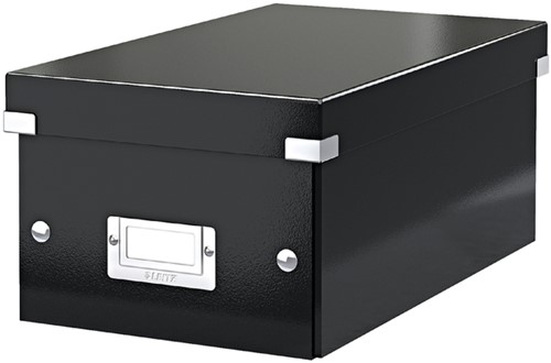 DVD-opbergdoos Leitz Click & Store WOW  gerecycled karton 206x147x352mm zwart