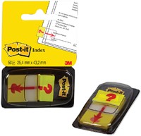Indextabs Post-it 68031 25,4x43.2mm " hier ondertekenen" geel-3