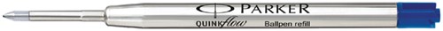 Balpenvulling Parker Quinkflow, medium, blauw, blister à 1 stuk-2