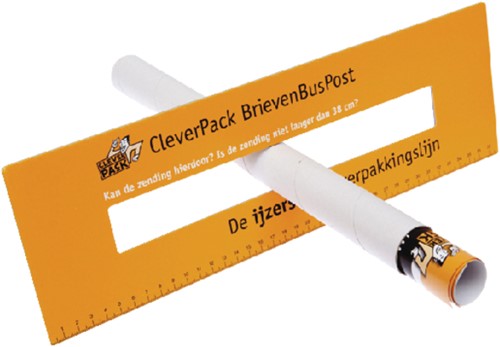 Verzendkoker CleverPack A3 330x50mm met doppen wit pak à 20 stuks-3