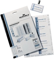 Badgekaart Durable 1456 bedrukbaar 60x90mm 160 stuks-2