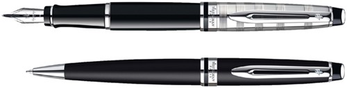 Balpen Waterman Expert black lacquer CT medium-2