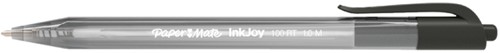 Balpen Paper Mate Inkjoy 100RT medium zwart valuepack 80+20 gratis-1