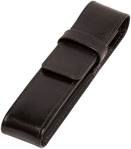 Pennenetui 321 1-delig buffelleer zwart