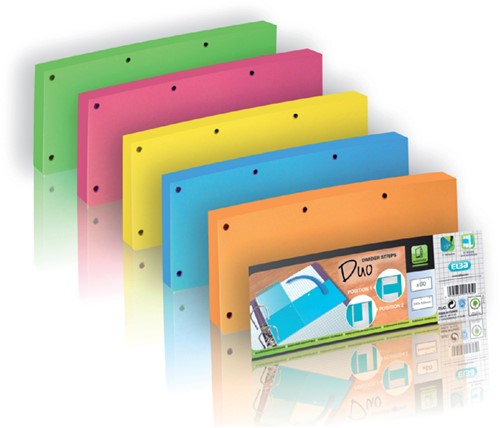 Scheidingsstrook Oxford Duo 240x105mm blauw 60 stuks-1