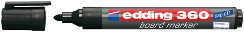 Whiteboardmarker edding 360 rond 1.5-3mm zwart blister à 1 stuk-2