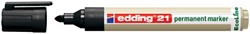 Permanent marker edding 21 Ecoline, rond, 1.5-3mm, zwart