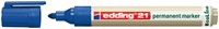 Permanent marker edding 21 Ecoline, rond, 1.5-3mm, blauw