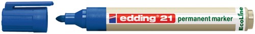 Permanent marker edding 21 Ecoline, rond, 1.5-3mm, blauw