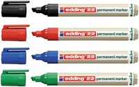 Permanent marker edding 22 Ecoline, schuin, 1-5mm, zwart-2