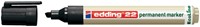 Permanent marker edding 22 Ecoline, schuin, 1-5mm, zwart
