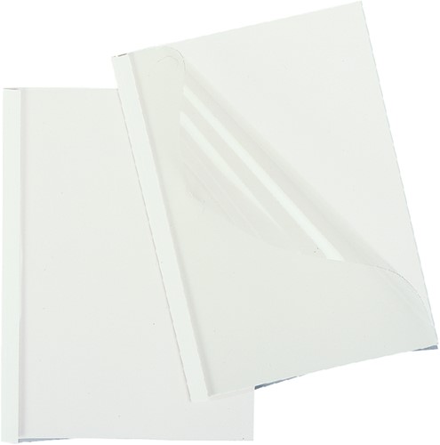 Thermische omslag GBC A4 1.5mm transparant/wit 100 stuks-2