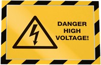 Duraframe Durable 4945130 security A4 magneet geel/zwart 5 stuks-3