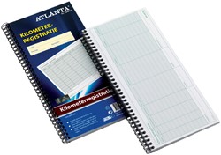 Kilometer registratieboek Djois Atlanta 40x2vel met spiraal