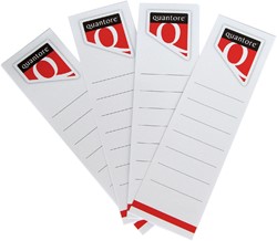 Rugetiket Quantore breed 60x290mm zelfklevend wit 10 stuks