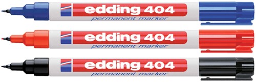Permanent marker edding 404, rond, 0.75mm, zwart-2